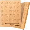 Planche de traçage de lettre en bois