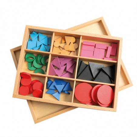 Symboles grammaticaux Montessori avec boîte de rangement