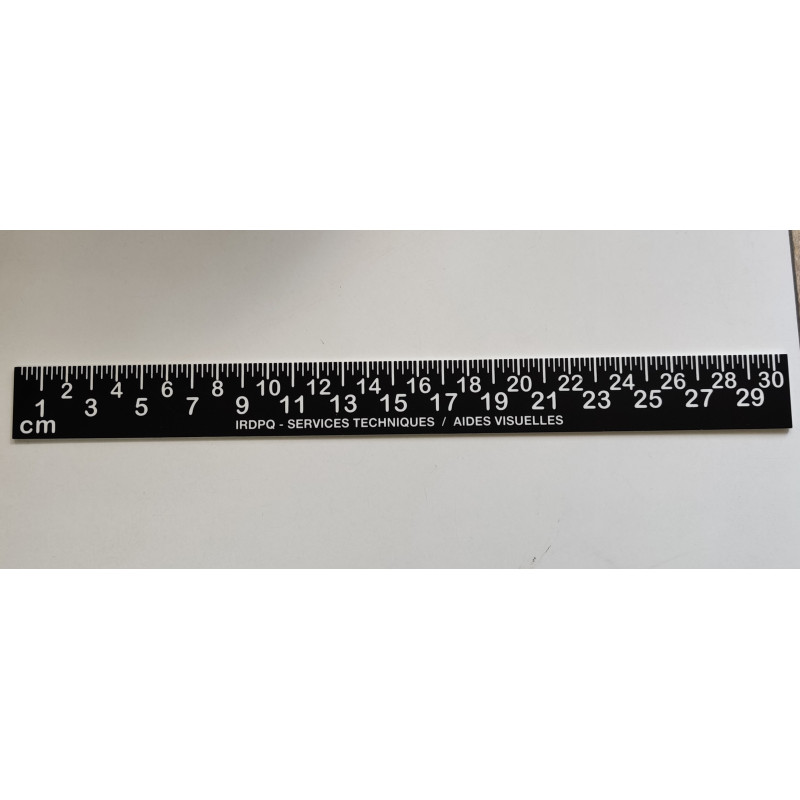 Règles contrastées plastifiées