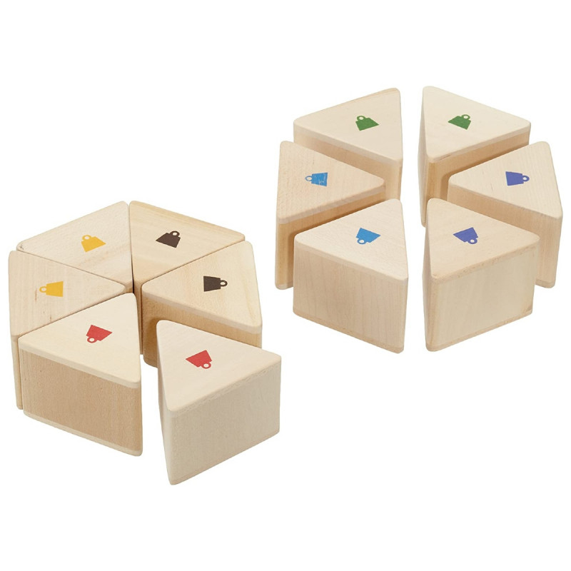 Prisme en bois / poids
