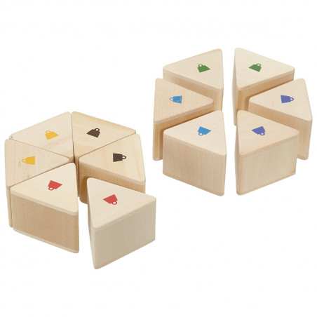 Prisme en bois / poids