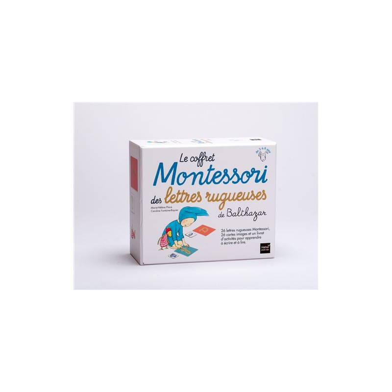 Le coffret Montessori des lettres rugueuses