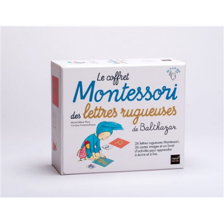Le coffret Montessori des lettres rugueuses