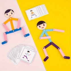 Femme en bois articulée