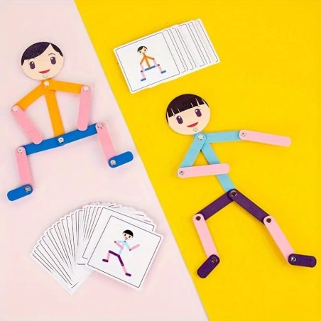 Homme en bois articulé