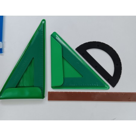 Instruments de géométrie Braille